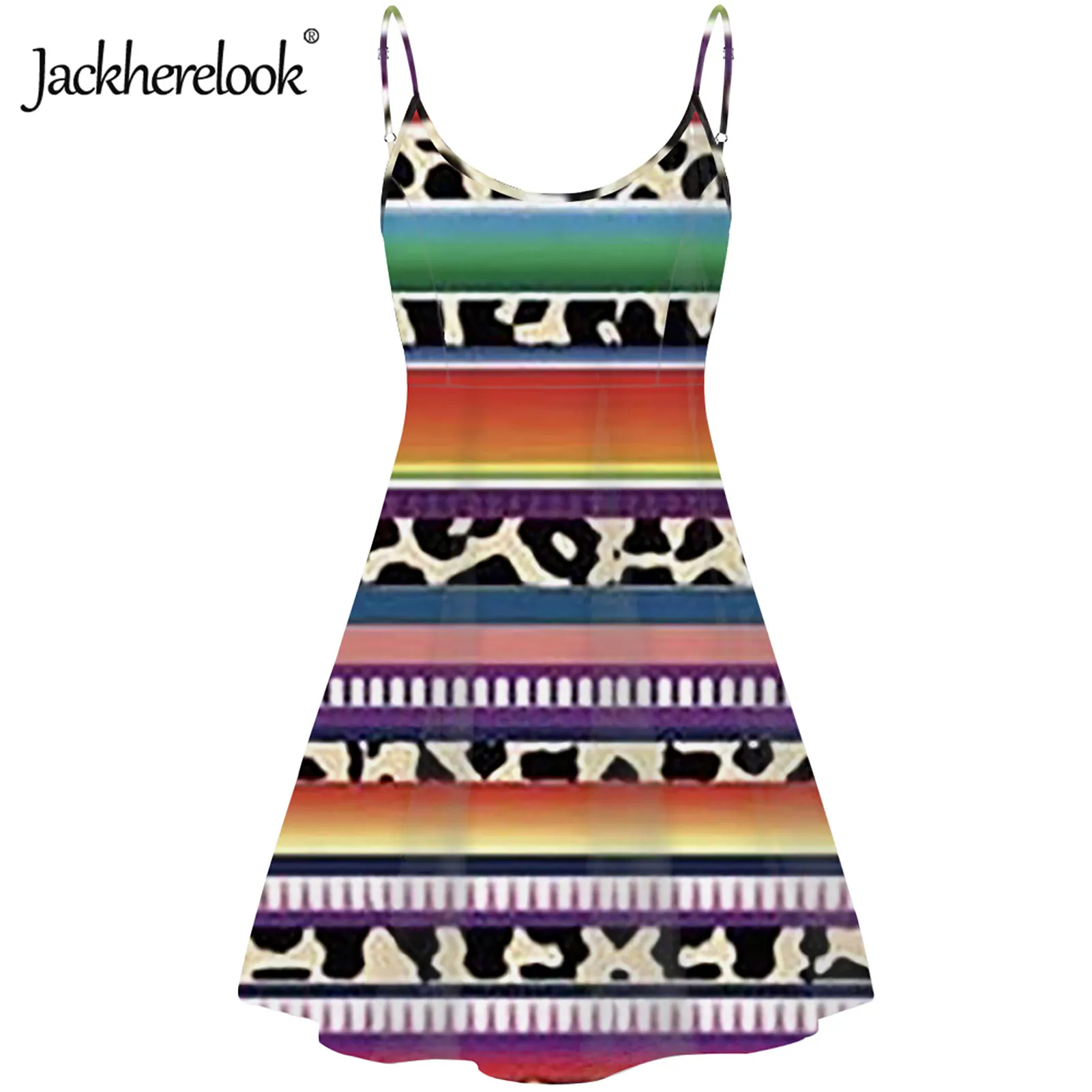 

Jackherelook Classic Tribal Design Halter Dress Sexy Backless Beach Dresses for Women Ladies Dresses Party 2022 Vestido Mujer