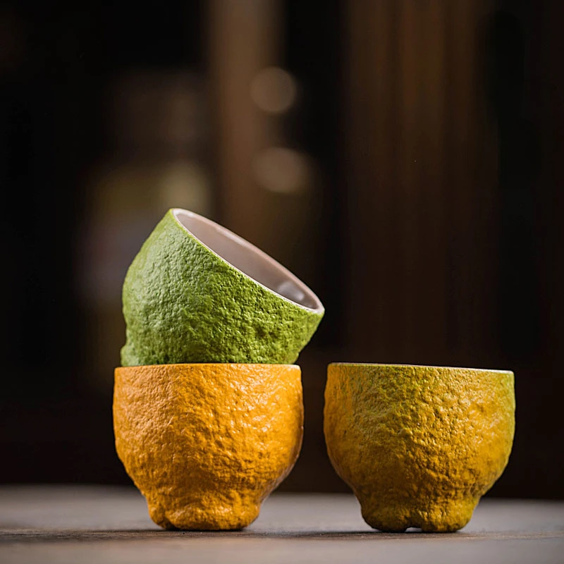 

Creative Ugly Orange Ceramic Tea Mug Tea Set Tea Making Mug Family Beverage Cup