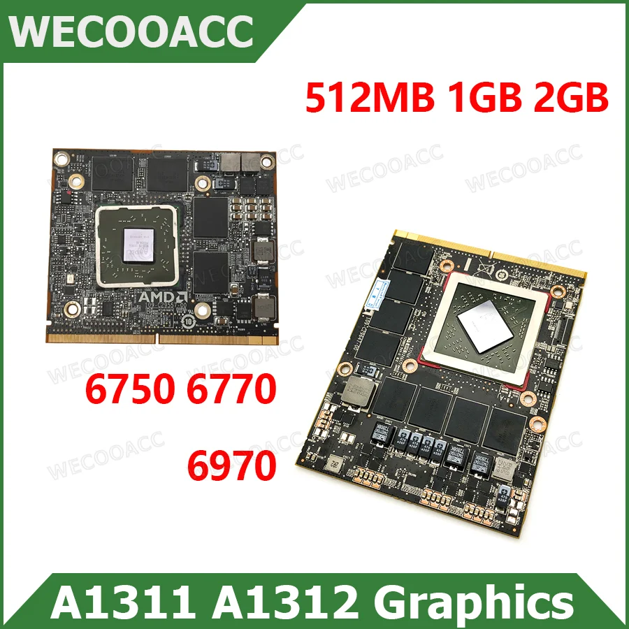 

Оригинальная видеокарта HD 6750 6770 6970 VGA карта, видеокарта 512 МБ 1 Гб 2 Гб Для iMac 21,5 "27" A1311 A1312 109-C29557-00 109-C29657-10
