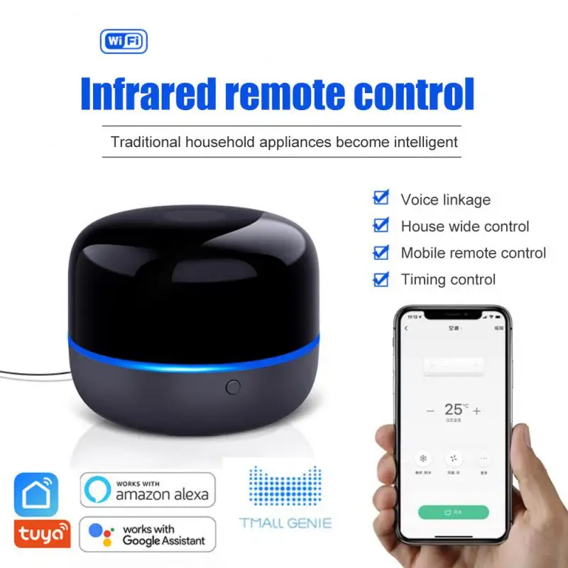 

Tuya Wifi IR Remote Control Smart Home Universal IR Controller for Air Conditioner TV Support Smart Life APP Alexa Google Home