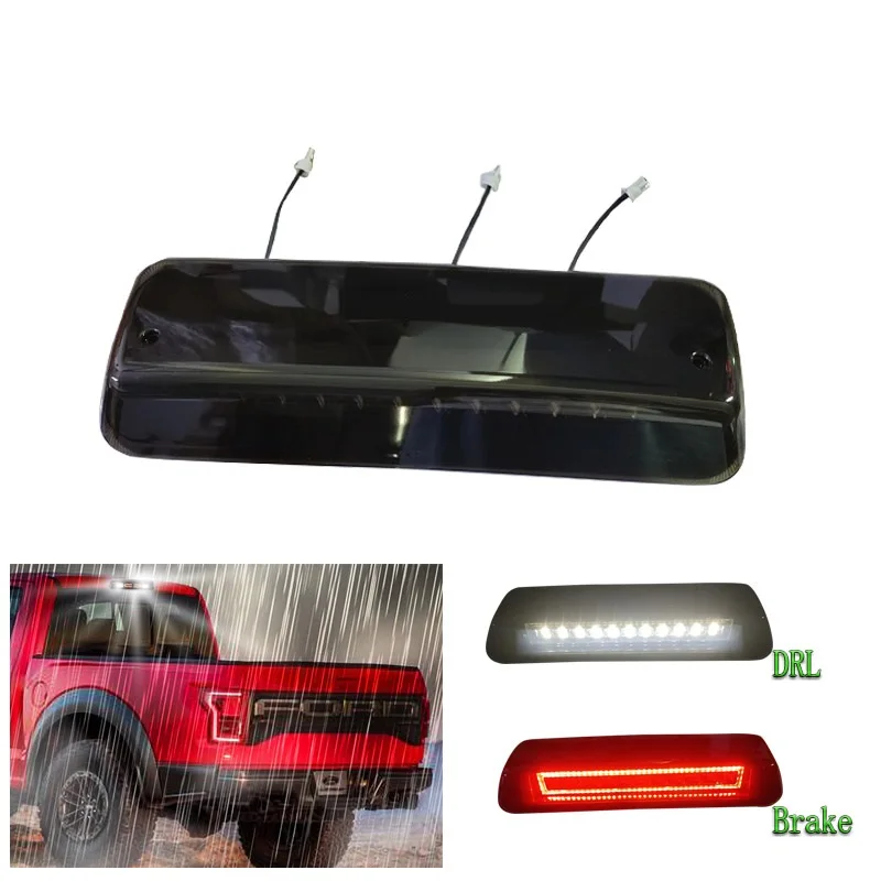 

high quality LED High Mount 3rd Third Brake Light for 2004-2008 F150 Warning Strobe light Rear cargo indicator lamps Smoked Lens