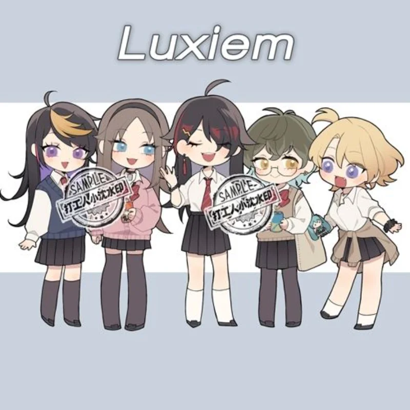 

Nijisanji En Luxiem JK Series Acrylic Stand Mysta Ike Vox Shu Luca Anime Keychain Desk Display Ornament Goods Collection Gift