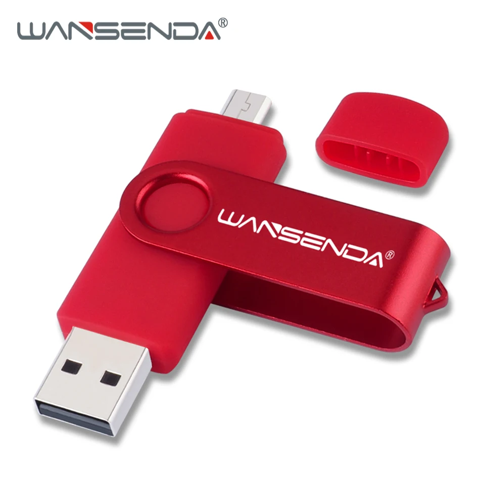 

WANSENDA OTG USB флеш-накопитель, 32 ГБ, 16 ГБ, 64 ГБ, 128 ГБ, 256 ГБ