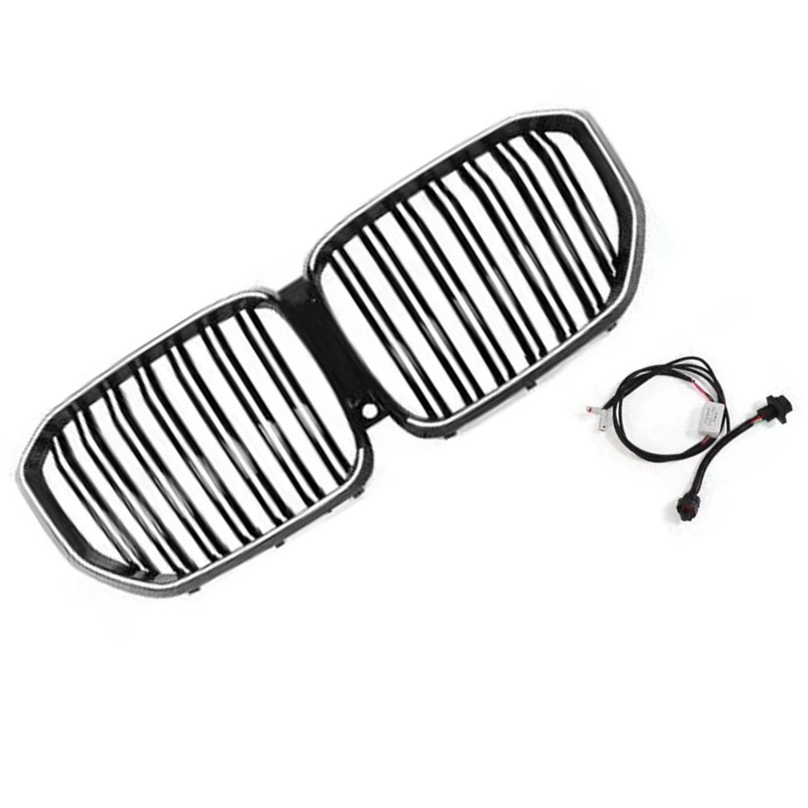 Передняя решетка почек Racing Grill со светодиодной подсветкой для BMW X5 G05 X5M M F95 2019-2023