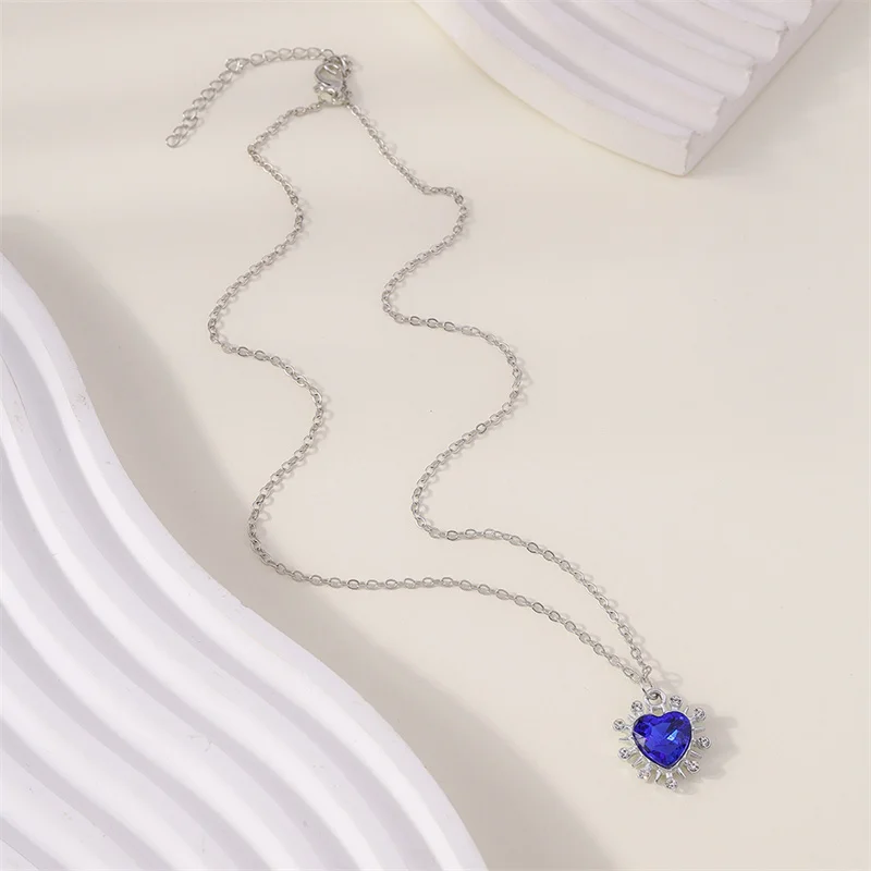 Aihua новинка подвеска цвета морской волны синей любви навсегда ожерелье для