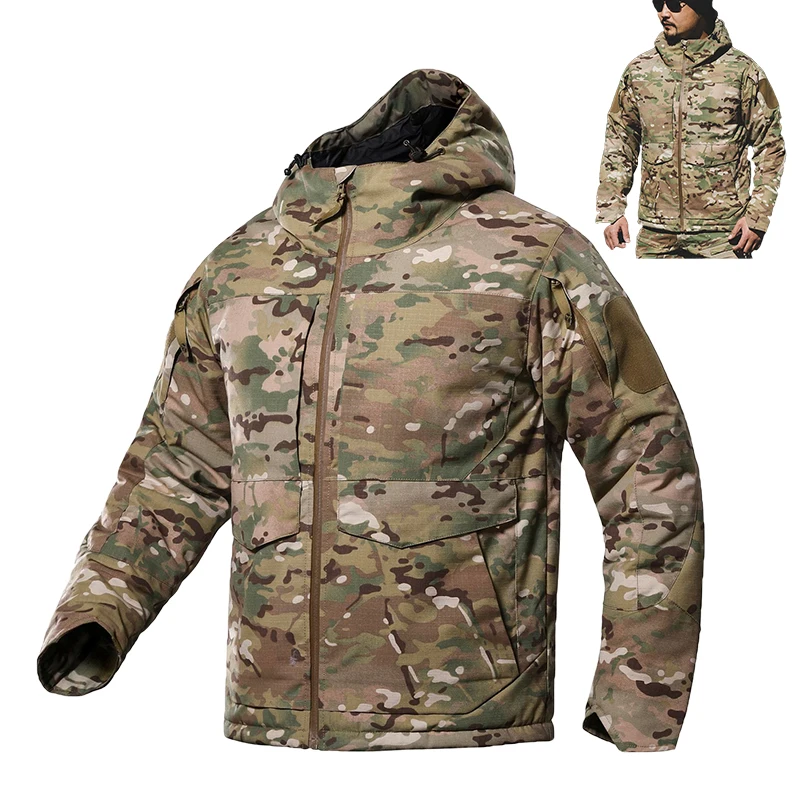 

M65 Military Tactical Jacket Men's Waterproof Windbreaker Tactical Military Uniform Hoodie Multi Pocket Winter Jacket for Men
