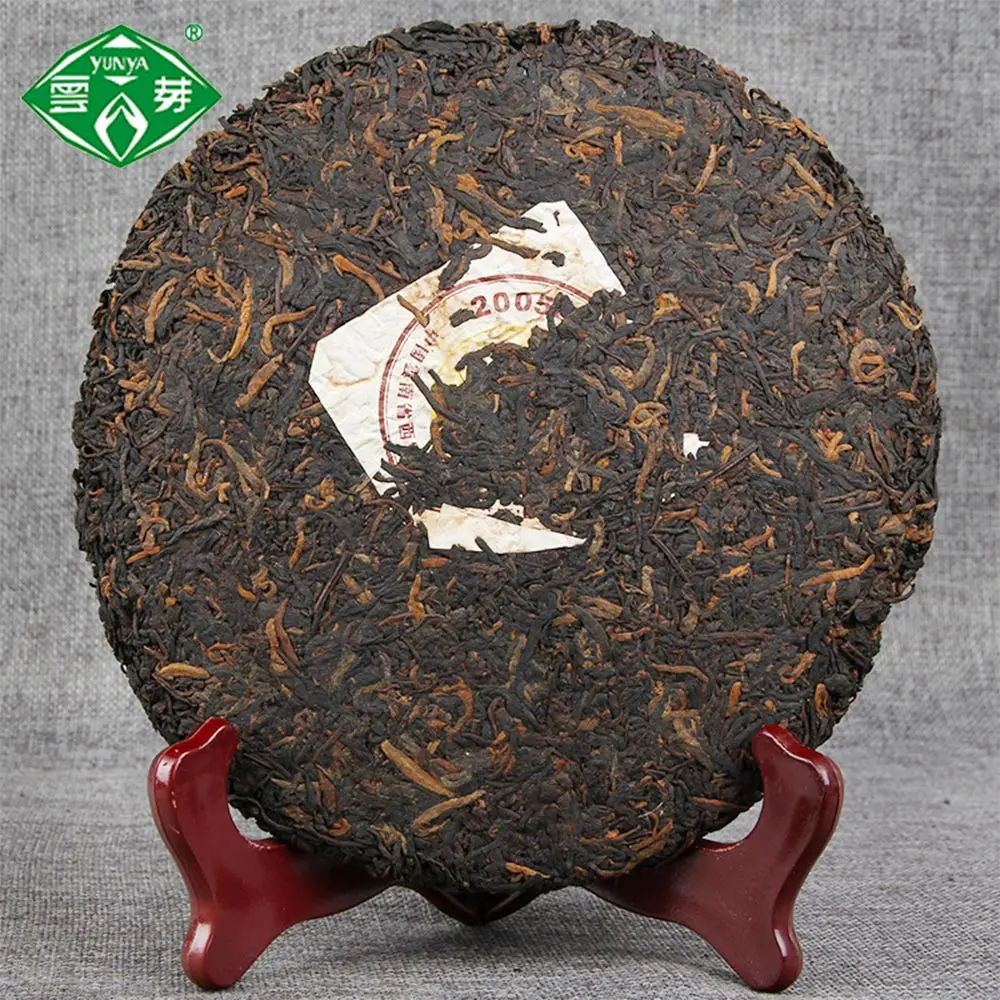 

Puwen 2005 год Yunya The Pur Erh Shu Pu-Erh «BI CHA BI» зрелый ПУ 357 г