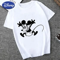 mickey mouse funny t shirts women white short sleeve fashion european streetwear trend ropa tumblr mujer disney summer clothing