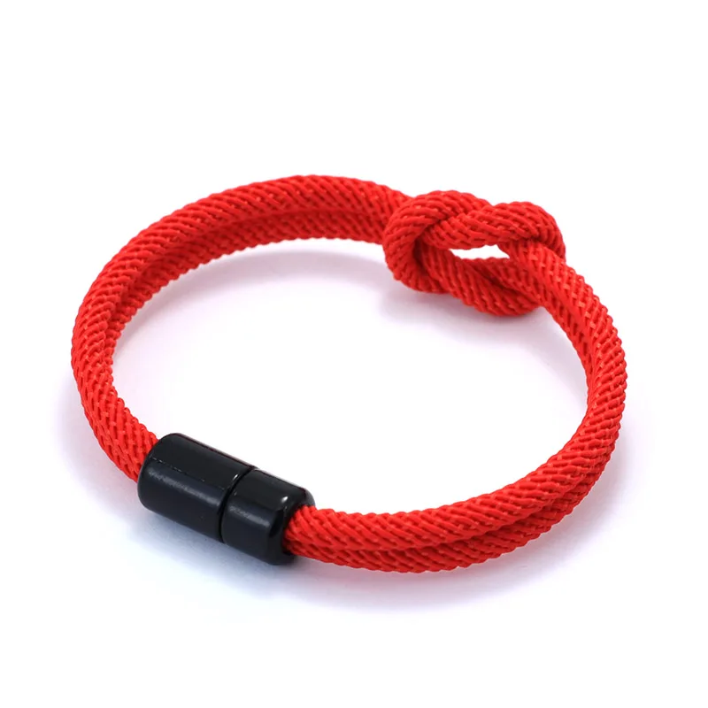 Браслет ручной работы с изображением Миланского узла 4 мм