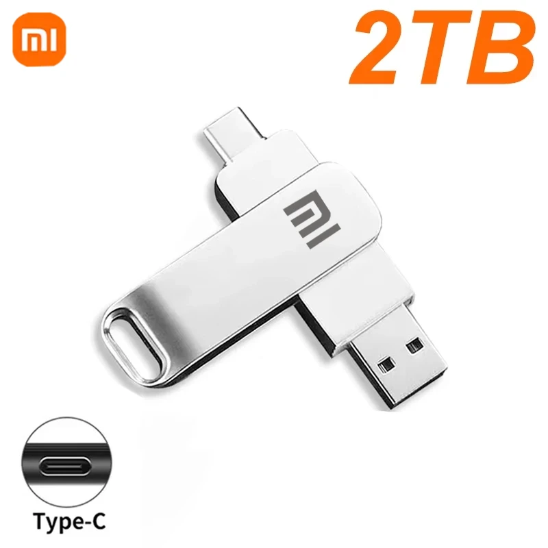 

Xiaomi 16 ТБ USB3.2 Флэш-накопитель Металлический высокоскоростной флэш-накопитель 8 ТБ 4 ТБ Водонепроницаемый USB-накопитель Type-C для компьютерных устройств