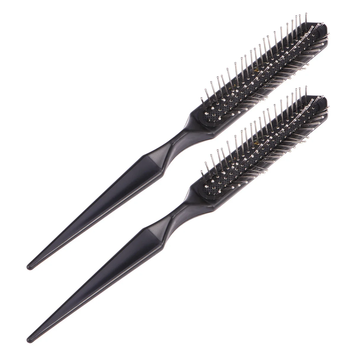 

2pcs Brush Professional Pointed Tail Airbag Brush Hair Extension Brush for Women Girls (Black)