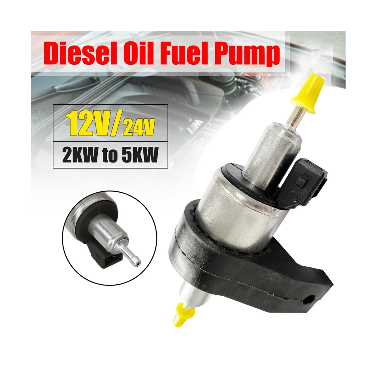 

12V 1KW-8KW Car Parking Heater Fuel Pump Air Parking Heater Crude Oil Pump Parking Heater with Bracket