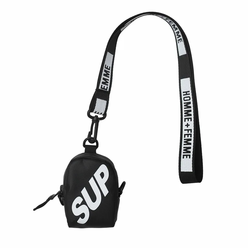 Men Decorative Mini Chest Bag Key Wallet Hanging Neck Headphone Bag Fashion Women Card Crossbody Bag 2023