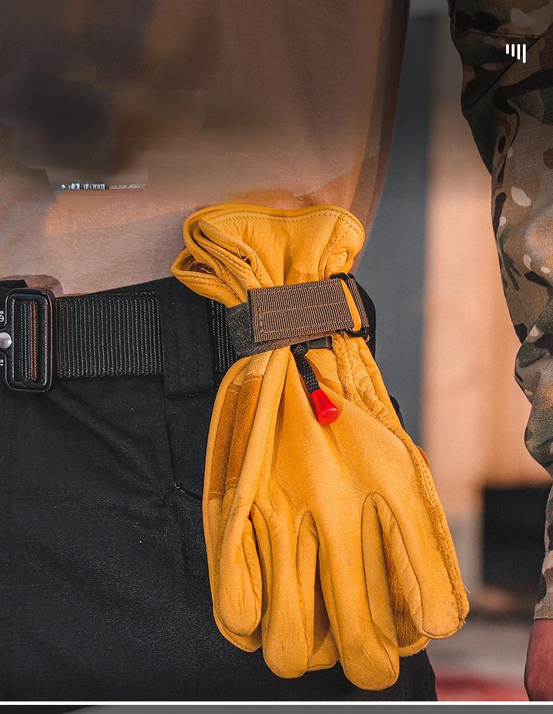 

1pc Tactical Gloves Storage Buckle Multifunctional Military Fan Outdoor Climbing Rope Storage Hook for Key Gloves Hanging Holder