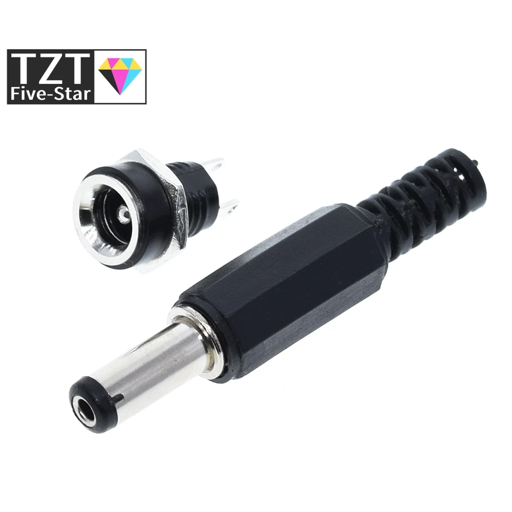 Разъем питания постоянного тока штифт 2 1x5 5 мм 10 шт