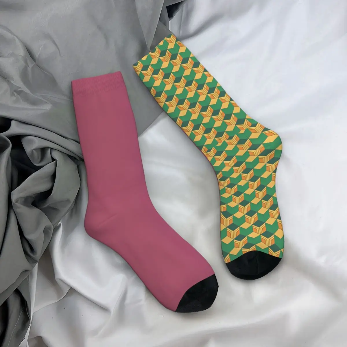 Баскетбольные носки Giyu Tomioka's Haori в стиле ретро с изображением демонов