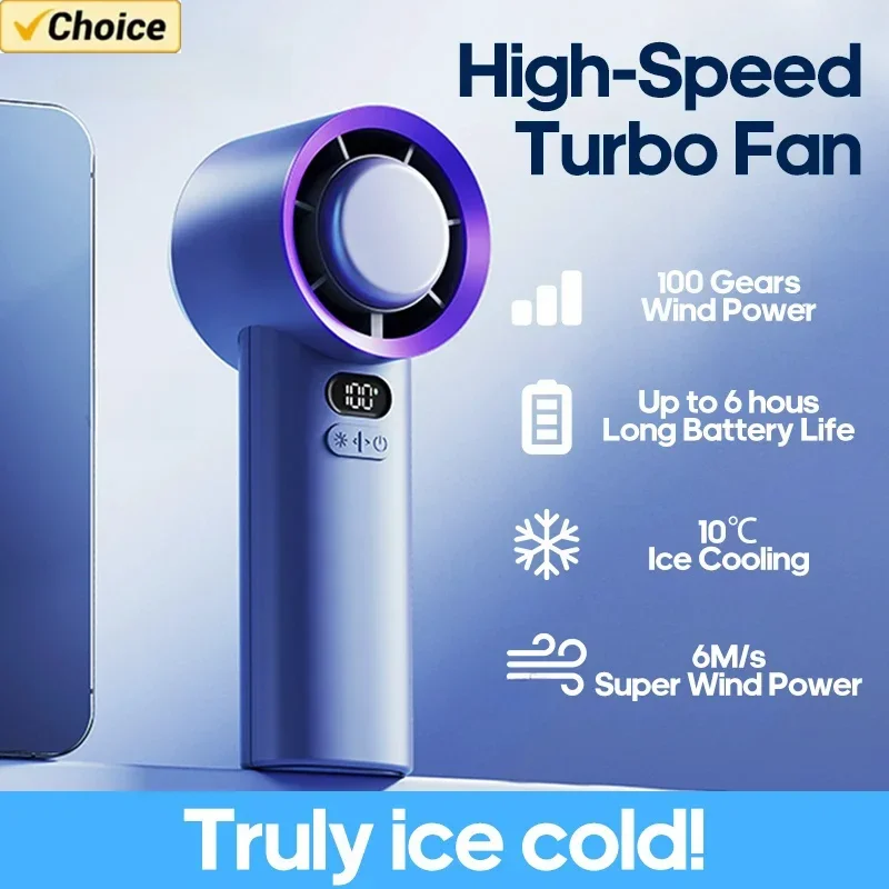 Портативный Ручной Турбовентилятор Перезаряжаемый Мини-персональный
