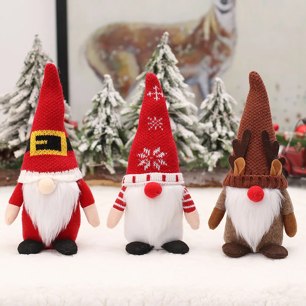 

Holiday Gnome Plush Elf Faceless Doll Handmade Swedish Tomte Christmas Elf Decoration Xmas New Year Gifts Swedish Gnomes Tomte