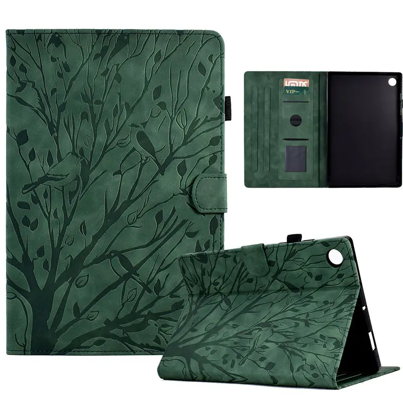 

3D Tree Bird Embossed Funda For Huawei Matepad SE 2022 T 10s T10 Tablet Cover Case For Honor Pad X8 Lite Soft TPU Back Shell