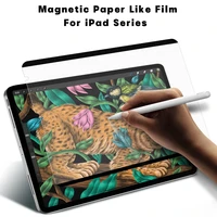 magnetic paper feel screen protector film for ipad pro 11 2021 2020 2018 ipad air 4 5 6 ipad 9 7 10 9 7th 8th 9th removable film