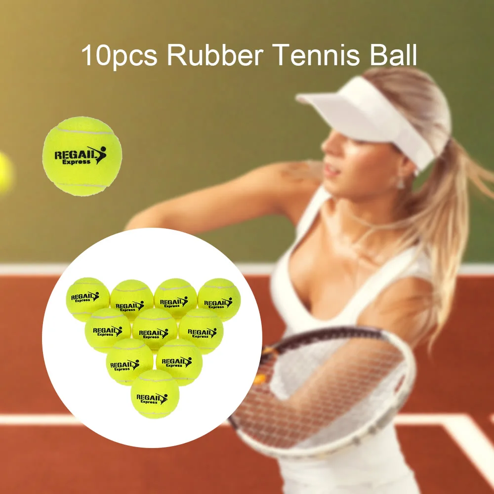 

10pcs/bag Tennis Training Ball Practice High Resilience Training Durable Tennis Ball Training Balls for Beginners Competition