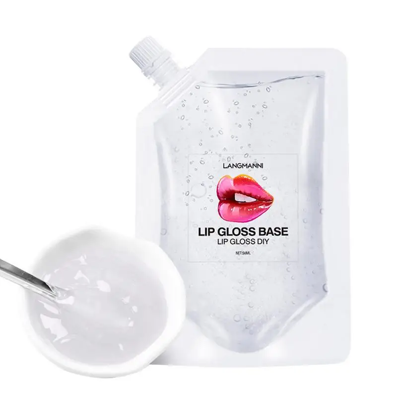 

Sdotter Lip Gloss Base Gallon Healthy Base For Lip Gloss 50ml Clear Lip Gloss Non-Stick Moisturizing Versagel Lip Gloss Base DIY