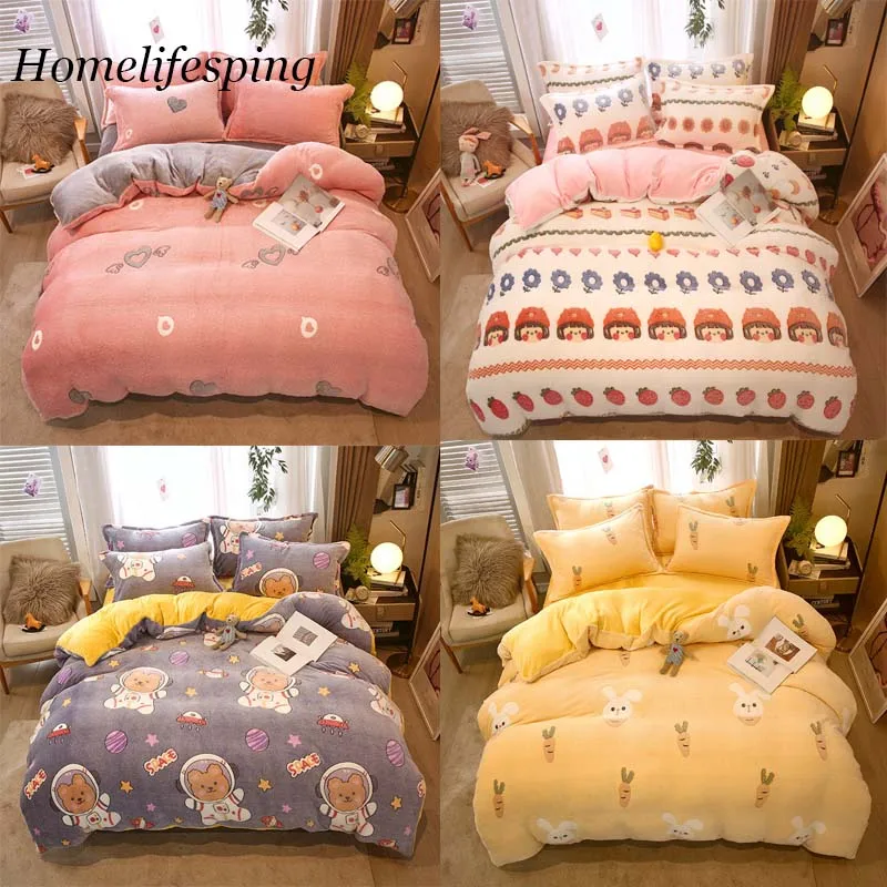 

Home Textiles Blanket Soft Flannel Blanket Warm for Beds Flannel Quilt cover Soft Warm Coral Fleece Blanket Winter Duvet Cover