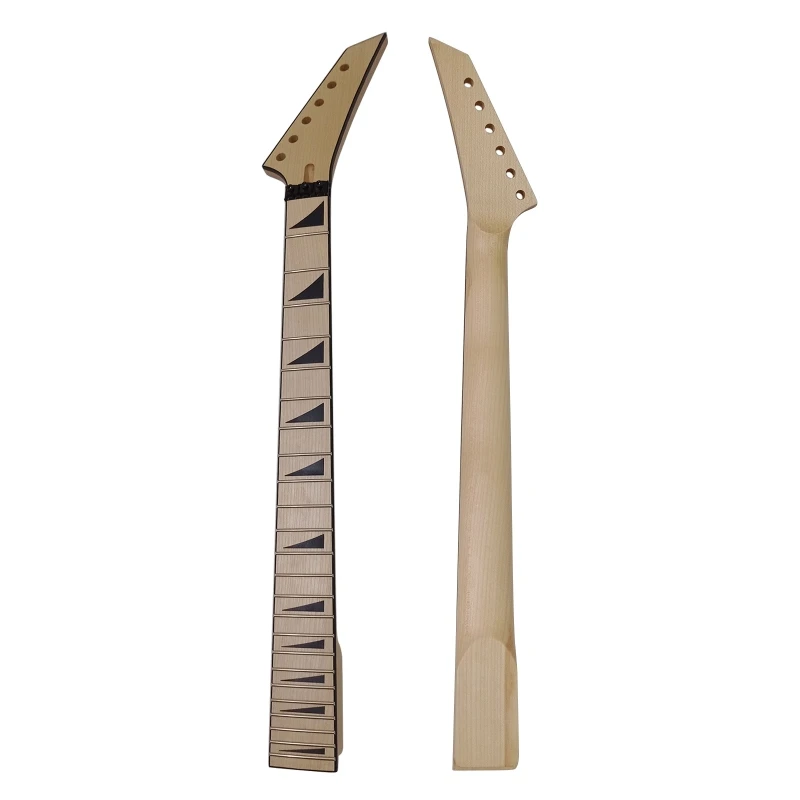 

Guitar Neck Replace Parts Durable Wooden Fretboard 27in Electric Guitar Replacement Accessory Anti Deformed Guitar Parts 24BD