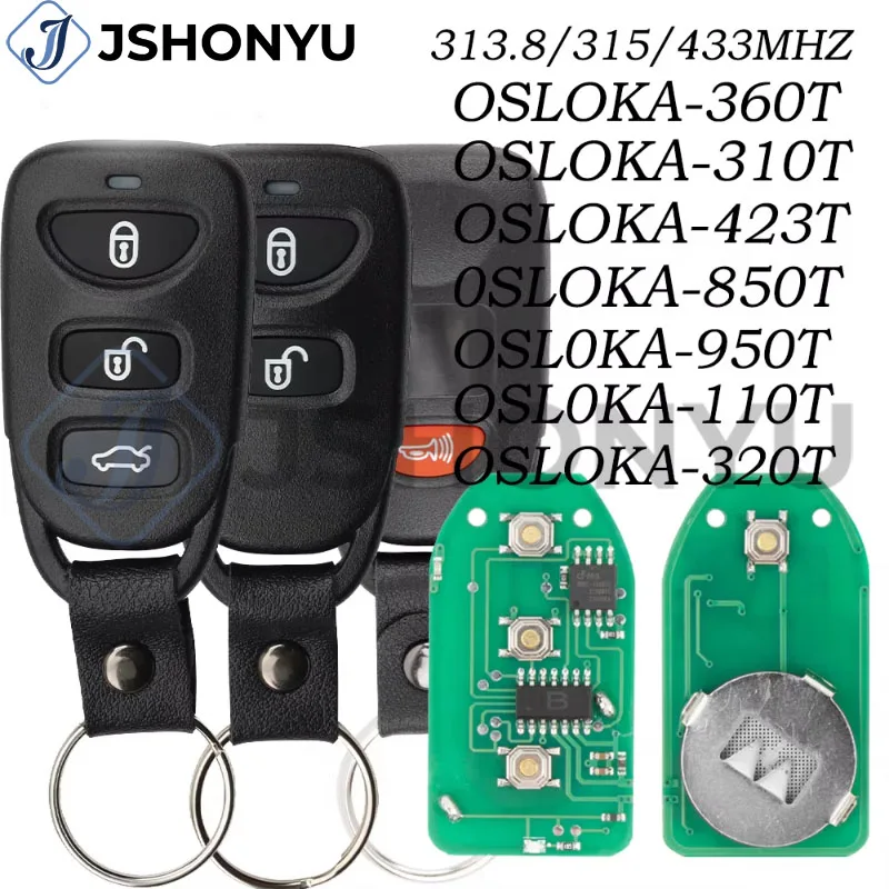 Фото Умный автомобильный ключ-брелок JsHonYu OSLOKA-950T OSLOKA-310T OSLOKA-320T OKA-320T 313 МГц 313.8 МГц для Hyundai №1