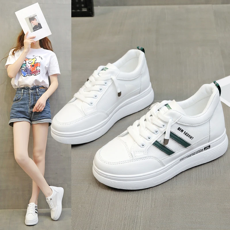 Женские кроссовки на платформе повседневная обувь из высококачественной