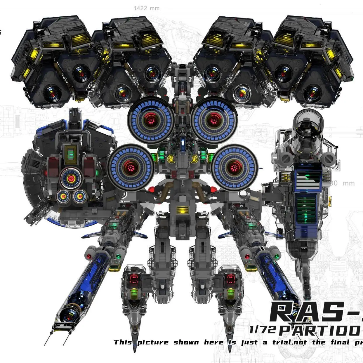 Модель Armor Enhancement Mech 1/72ras-30l сборочный комплект модель статуя из ПВХ кукла