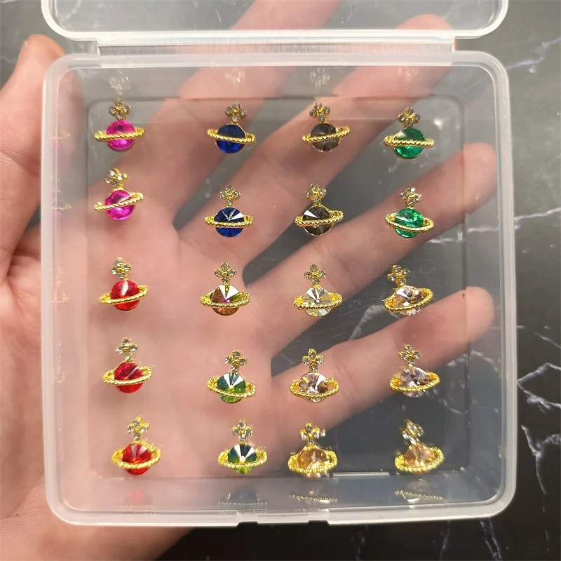 

Luxury Nail Art Rhinestones Crystal For Nail Charms 3D Planet/ Constellation Nail Decoration Trendy Diamonds For Nails Jewelry