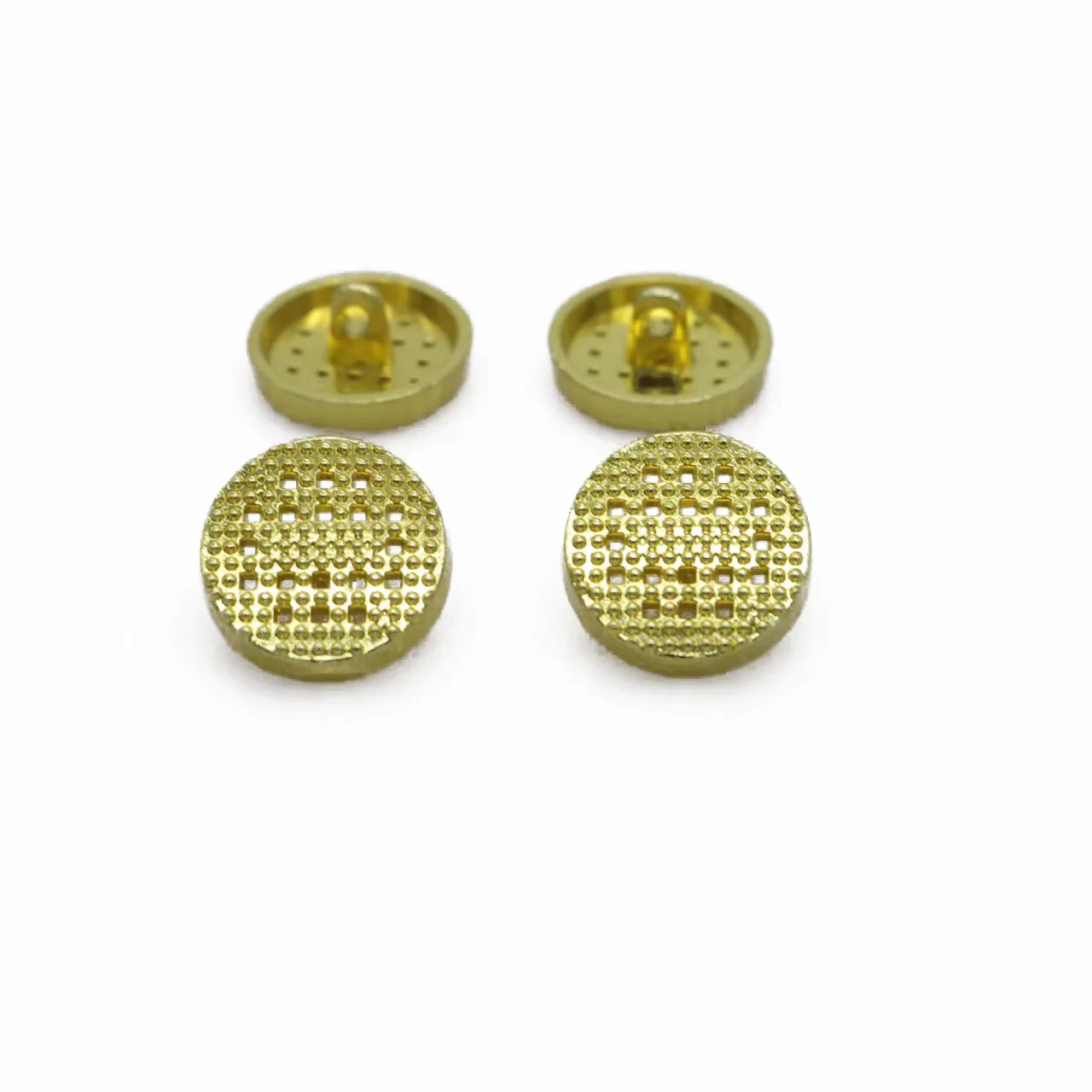 

18mm gold Round hollow Shank Button metal Button DIY Sewing Craft 20pcs