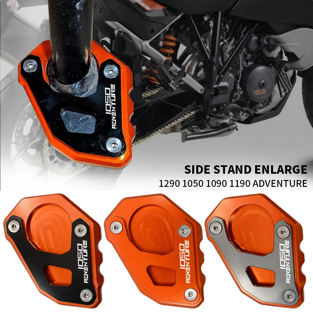 

For Adventure 1290 1050 1090 1190 Adventure all years Motorcycle Accessories Kickstand CNC Foot Side Stand Enlarge Extension Pad