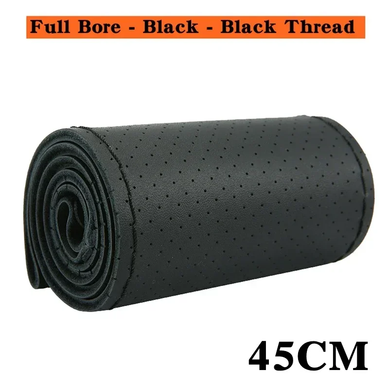 

Диаметр автобуса для автомобиля, грузовика, 42/45/47/50 см, чехол на руль, кожа из микрофибры с игольной нитью, нескользящие автомобильные аксессуары