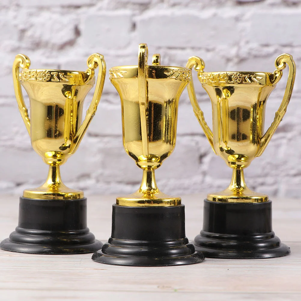

20 Pcs Plastic Trophy Cup Toys Soccer Children's Trophies Award Small Prize Cups Kids Mini Reward Prizes Aldult Rewards