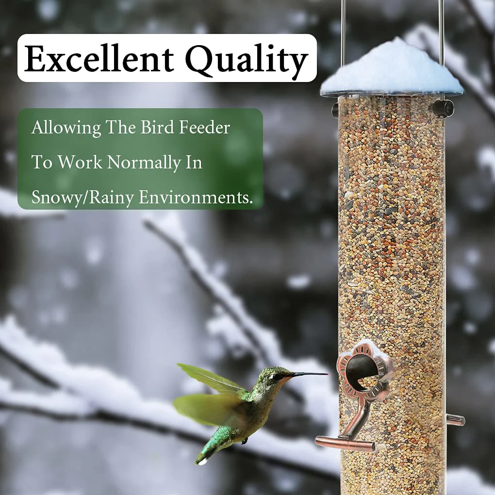 

Садовый дозатор для зерен арахиса во дворе, бутылочка для кормления, подвесное устройство для кормления ветвей животных, 4 порта, дозатор