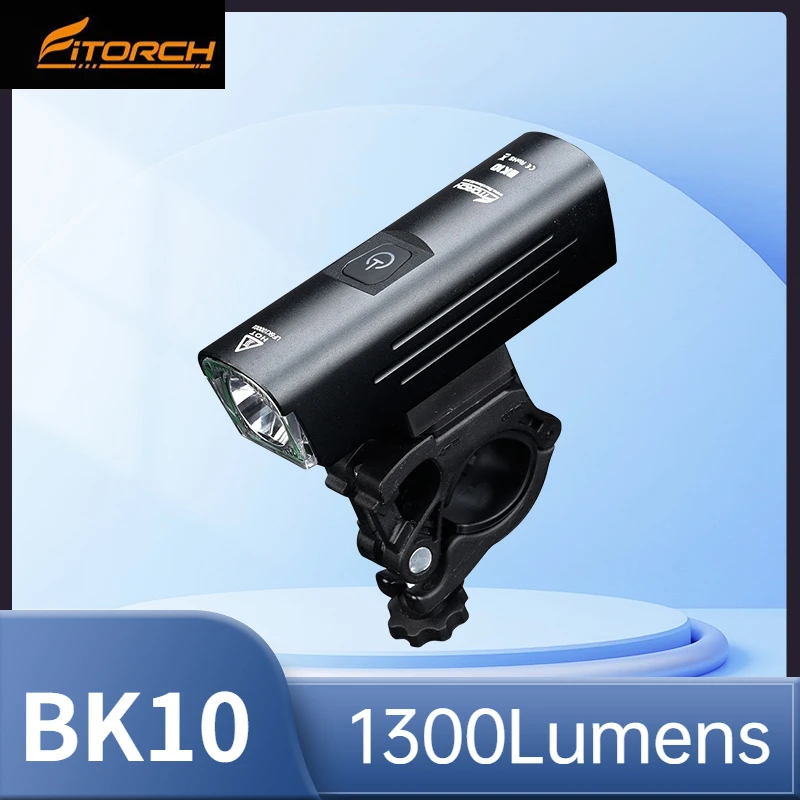 

Fitorch BK10 Type-C Rechargeable Bicycle Light 1300Lumens Ultra-Bright Flashlight Built-in 4500mAh Battery