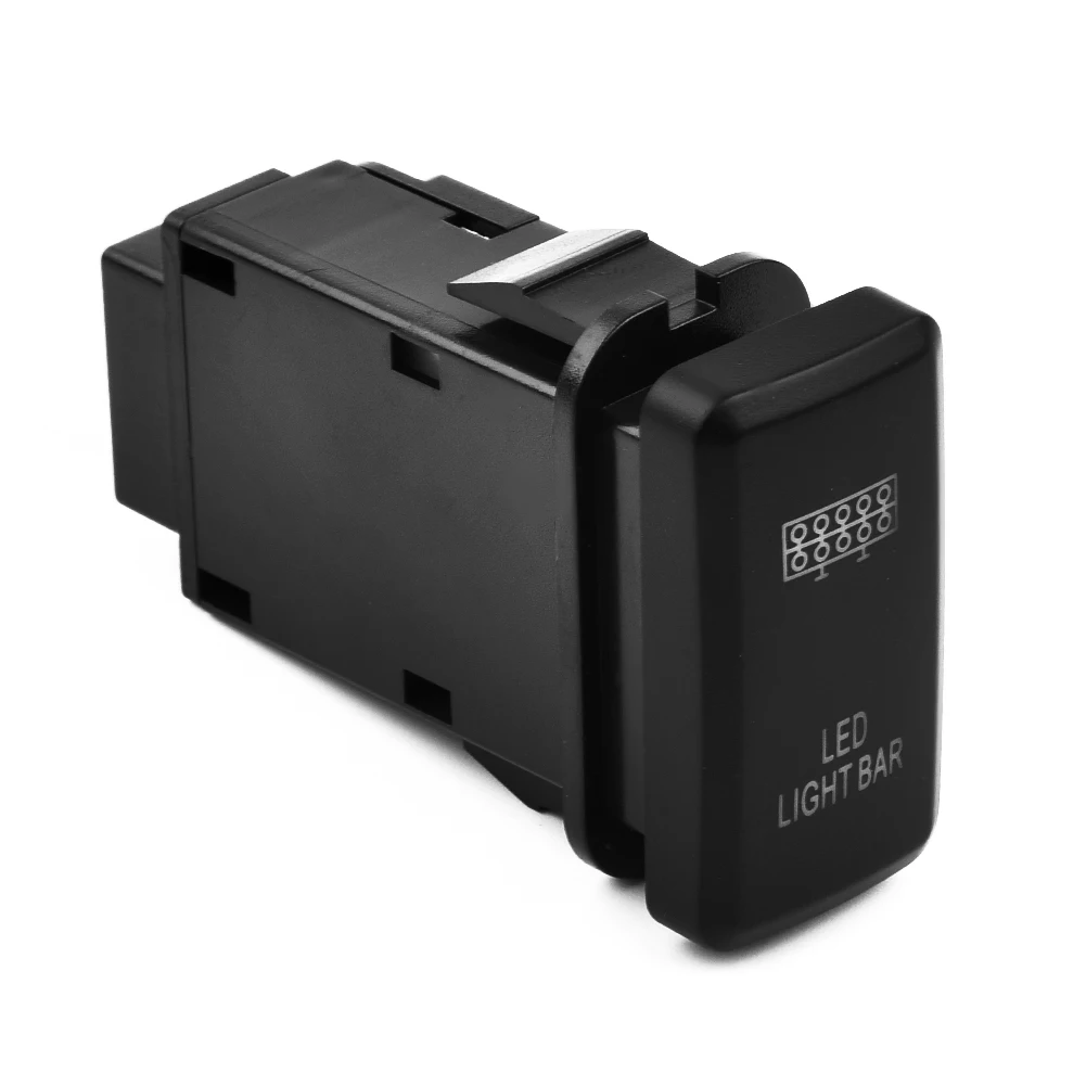 

12 Вт светодиодный Bar переключатель кнопки для Toyota для Tacoma FJ Cruiser 4Runne1r Highlande1r запасные части Аксессуары