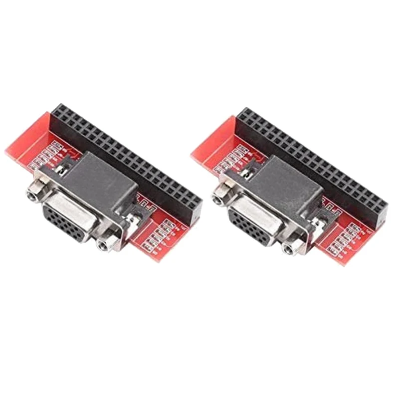 

2PCS VGA666 Adapter Board DPI Dtoverlays Module Compatible With For Raspberry Pi 3B / 2B / B+ / A+