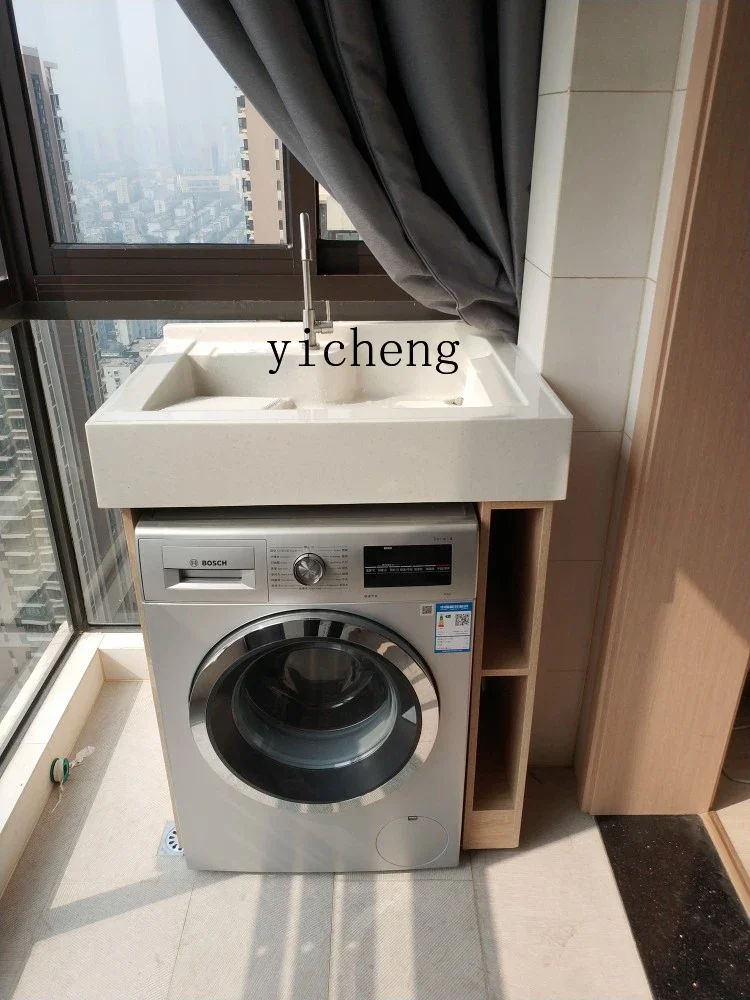 ZF моющийся шкаф для балкона и ванной комнаты из массива дерева