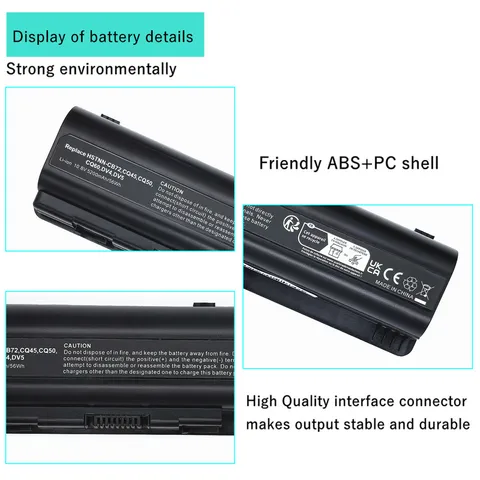 Аккумулятор для ноутбука EV06 для HP Pavilion DV4 DV5 DV6 G50 G61 G60 G71 для Presario CQ40 CQ41 CQ45 CQ50 CQ60 CQ61 CQ61z CQ70 CQ71