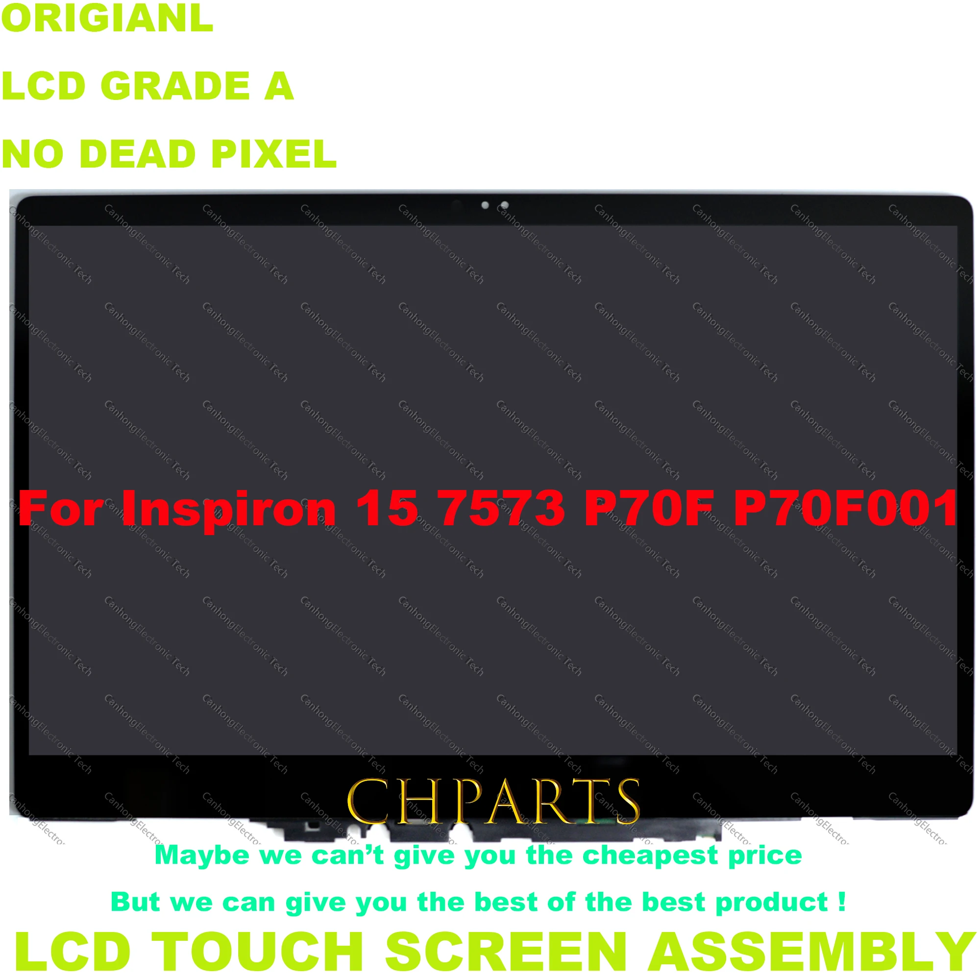 

15.6″ 4k UHD 3840*2160 For Dell Inspiron 15 7573 P70F P70F001 Touch Screen LCD Panel Digitizer Assembly With Frame
