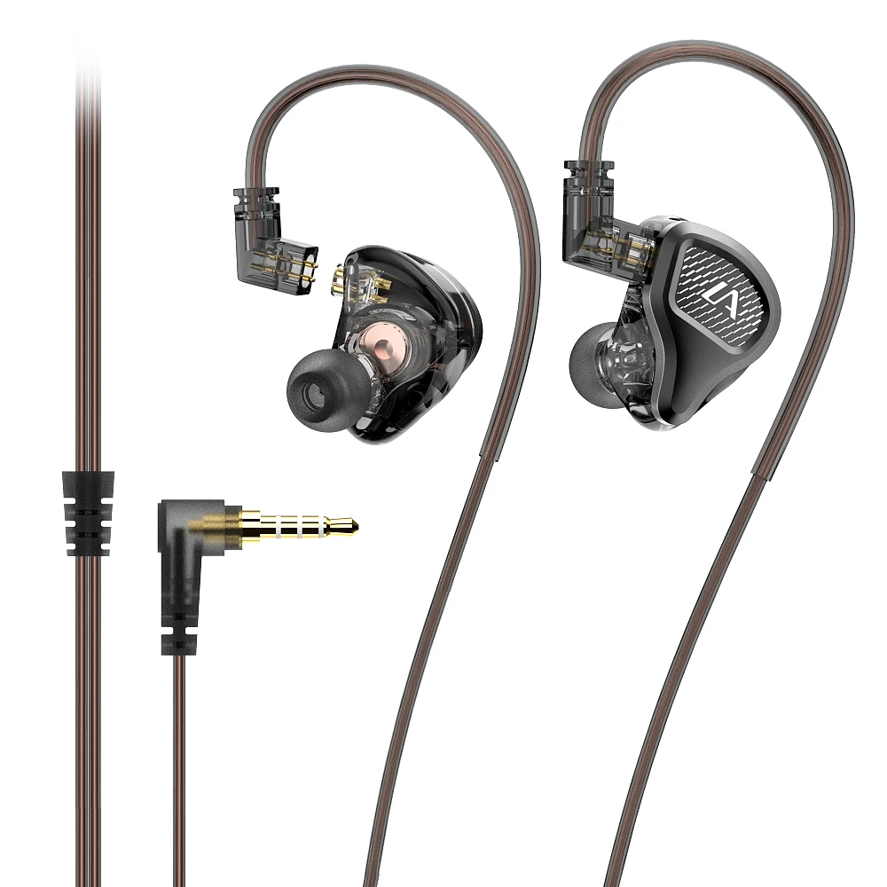 

Lafitear LM2 1DD In Ear Headphone 10mm Dynamic Drive Earphone HiFi Sport Music Headset 2 Pin Replaceable Cable IEM Earplugs