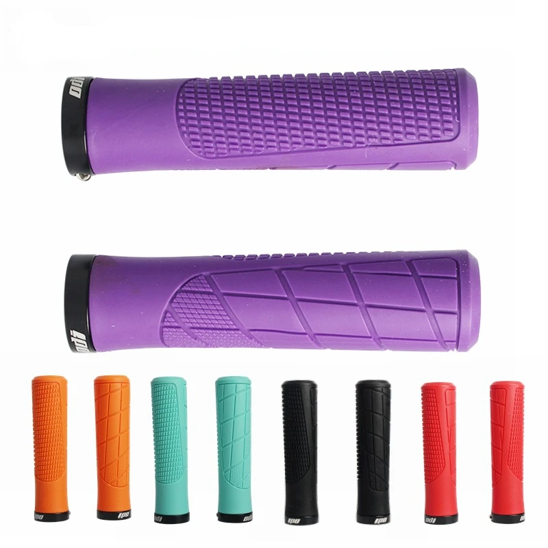 

1 Pair Mountain Bike Handlebar Grip Soft Rubber MTB Grips Anti-skid Comfortable Lockable Bicycle Grips Ultralight Bike Parts