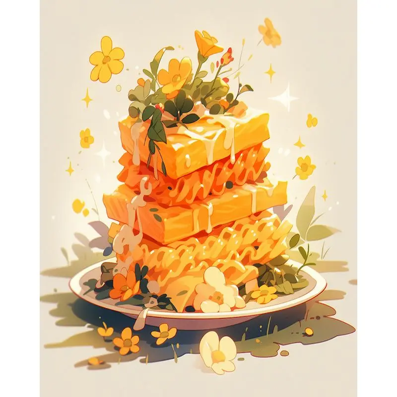 GATYZTORY живопись маслом по номерам на холсте османтус торт для взрослых картина