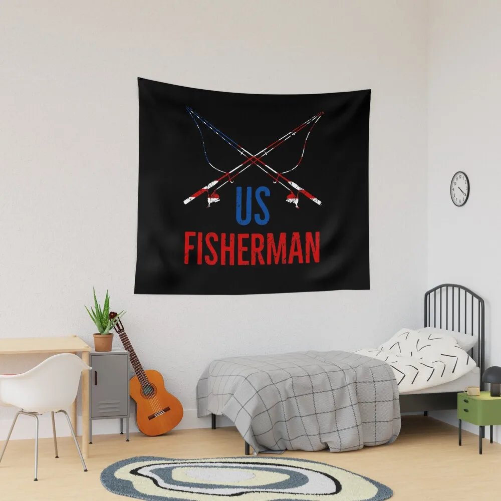 

4th Of July | US Fisherman American Fishing Tapestry