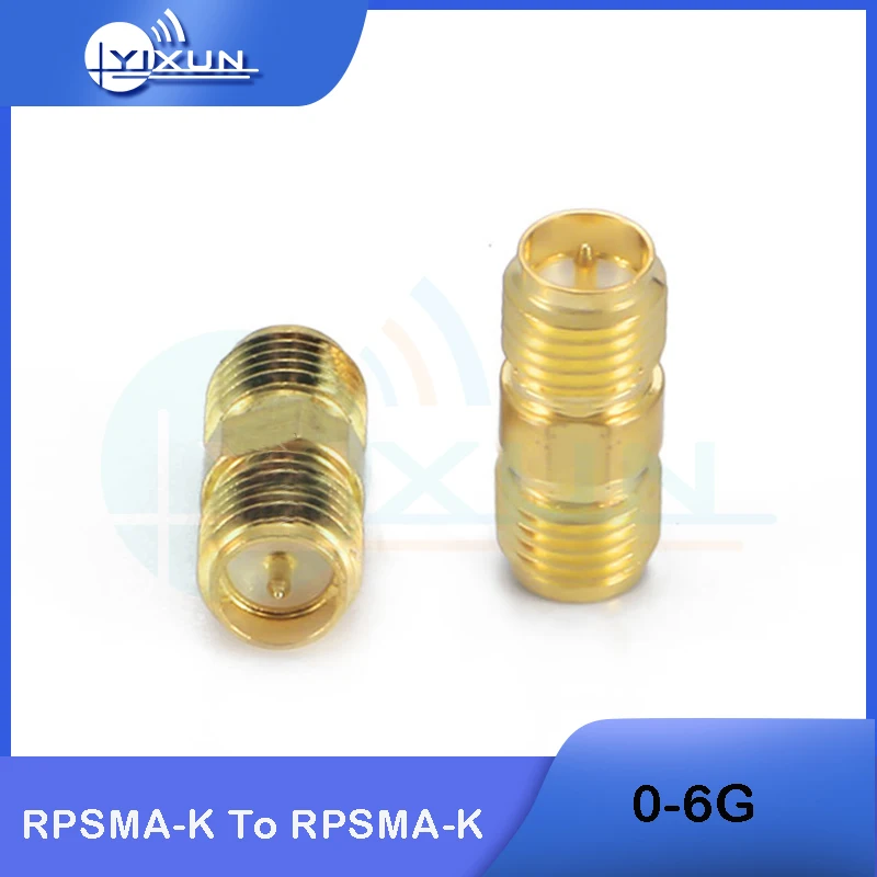 

5PCS RPSMA-KK RF Connector SMA Female to SMA female 2-way Adapter RPSMA-K to SMA-K high frequency 0-6G test connector