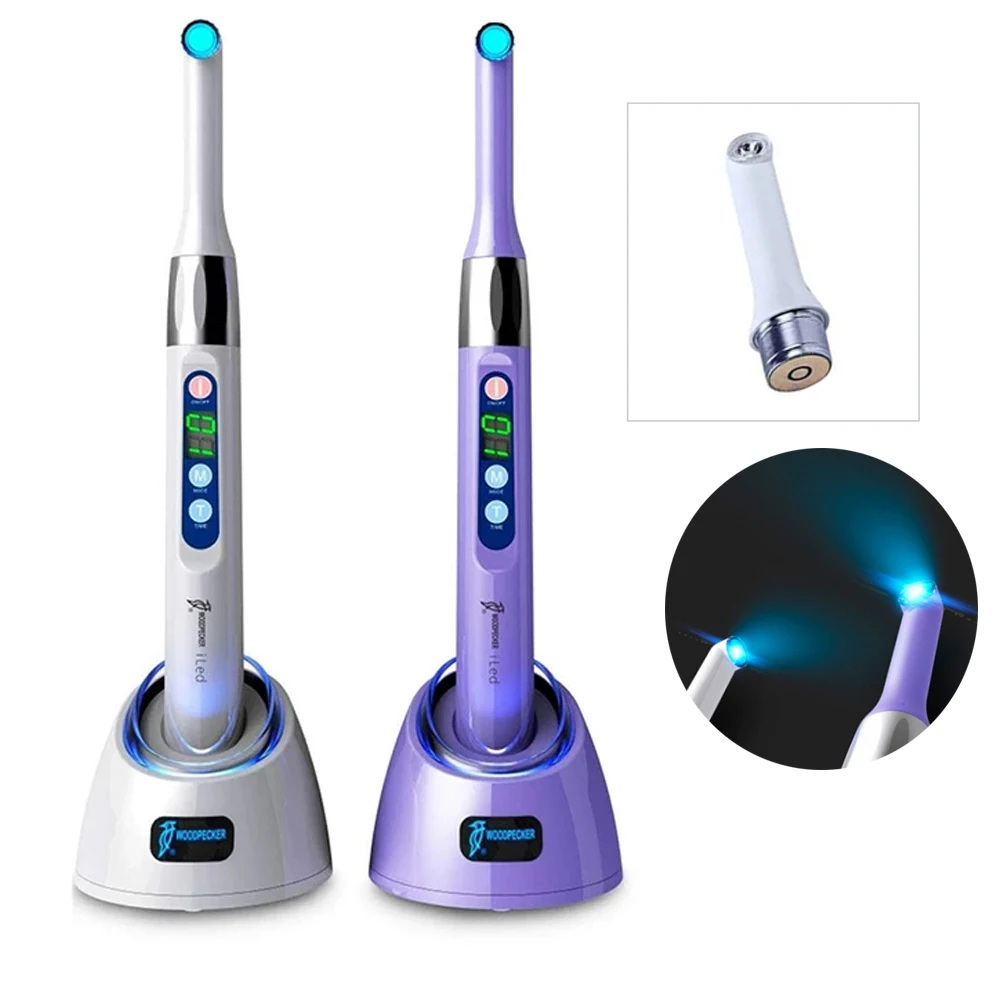

1Set Dental Cordless LED Curing Light 1 Second Cure Lamp Woodpecker Wireless Teeth Whitening Dentist Lab Oral Therapy Equipments