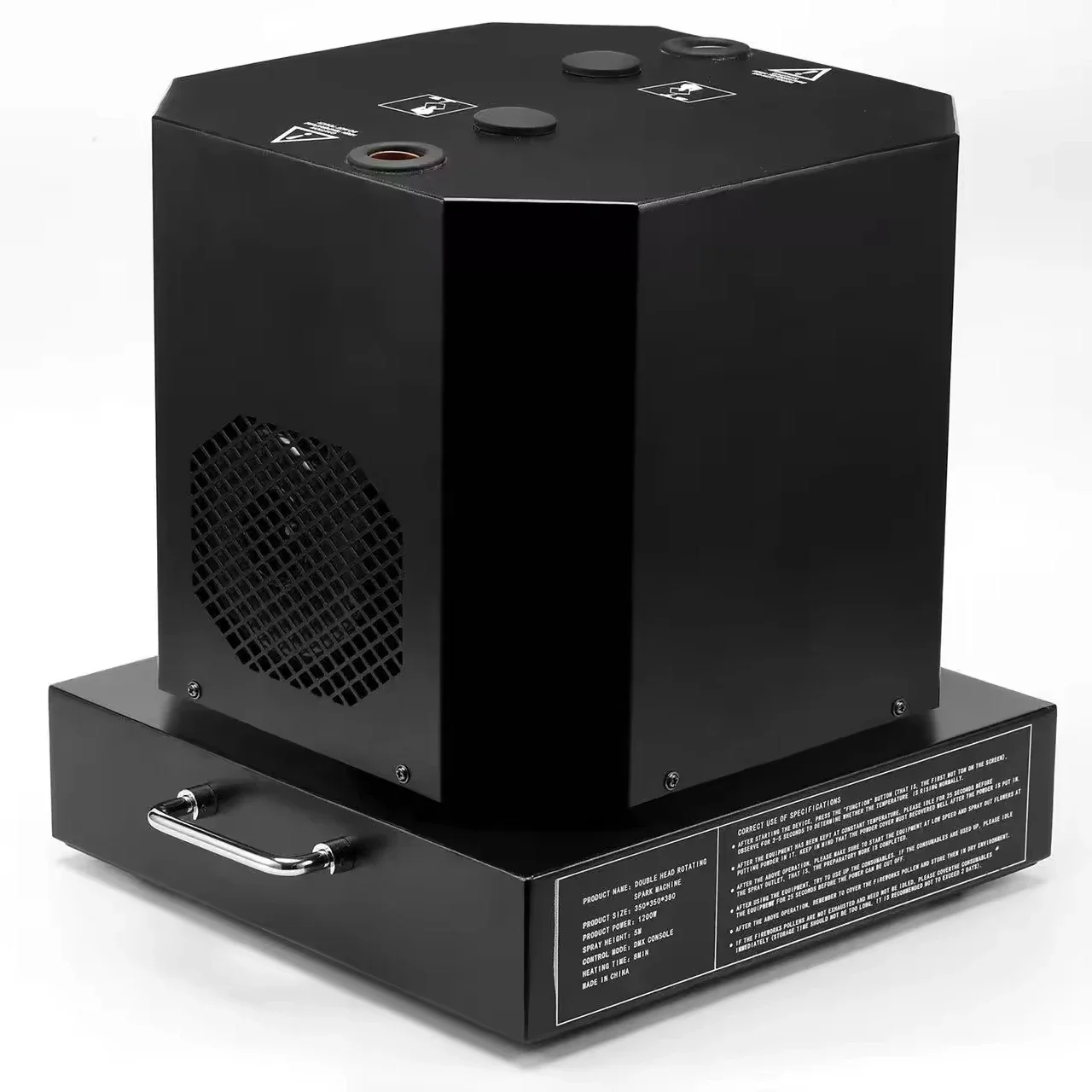 Двойная бесконечная вращающаяся машина для холодных и фейерверков. Машина